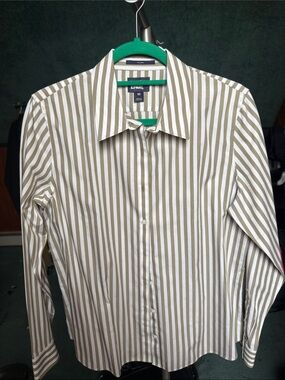 Lands’ End Stripe Dress Shirt